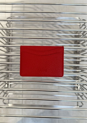 Bou card holder grained Goji Berry B3010246 Ganni 